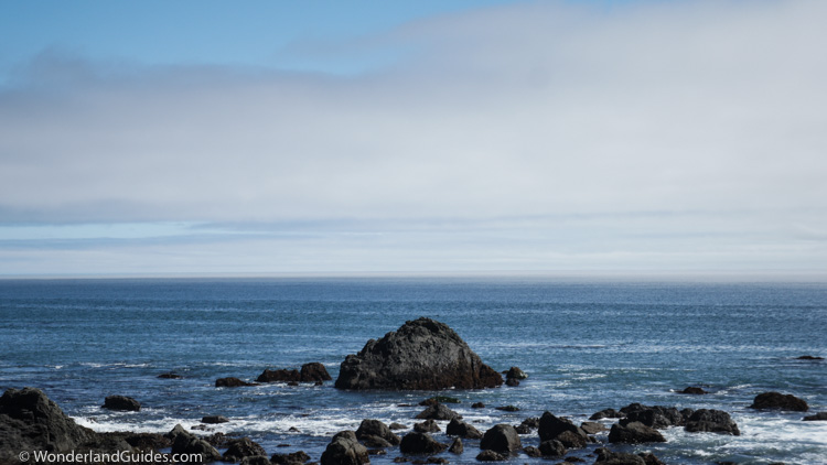 Offshore rocks as seen from the Lost Coast Trail