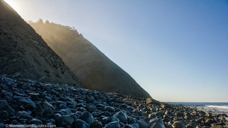 Nearing Cooskie Creek on the Lost Coast Trail