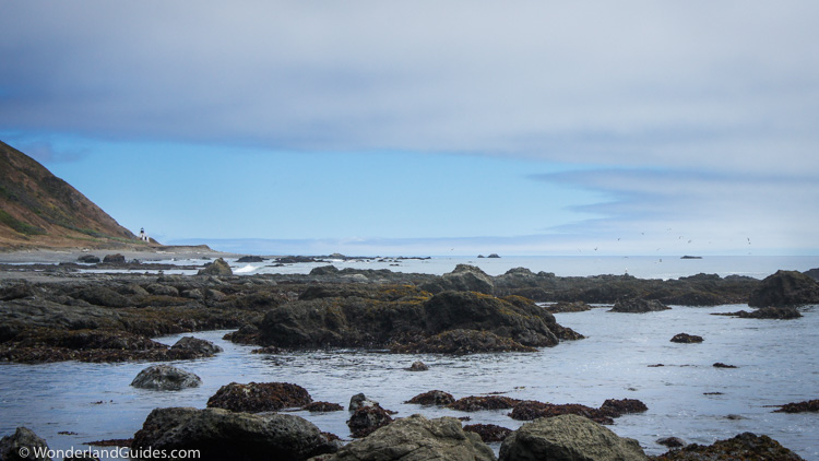 Punta Gorda Lighthouse from near Fourmile Creek on the Lost Coast Trail