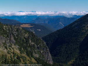 View of the northern section of Mount Rainier National Park