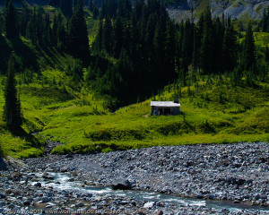 Indian Bar shelter on the Wonderland Trail