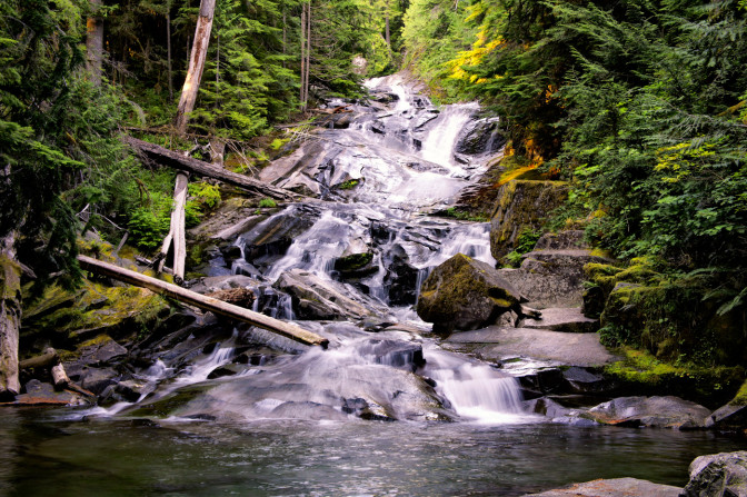 Chenuis Falls near Ipsut Creek Campground, Mount Rainier National Park