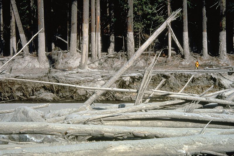 Lahar from Mount Saint Helens Eruption, USGS Photo from 1980