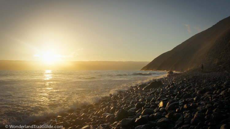 Twice per day, sections of the Lost Coast Trail vanish under the high tide.