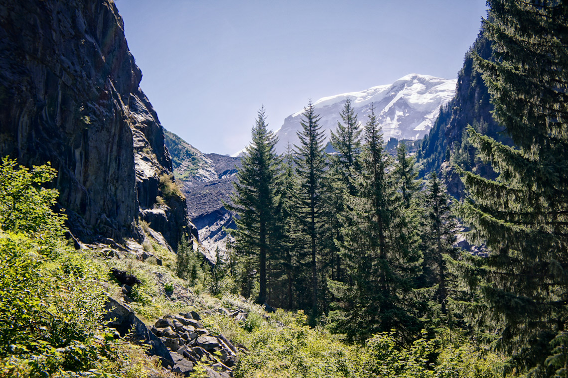 Climbing toward Carbon Glacier